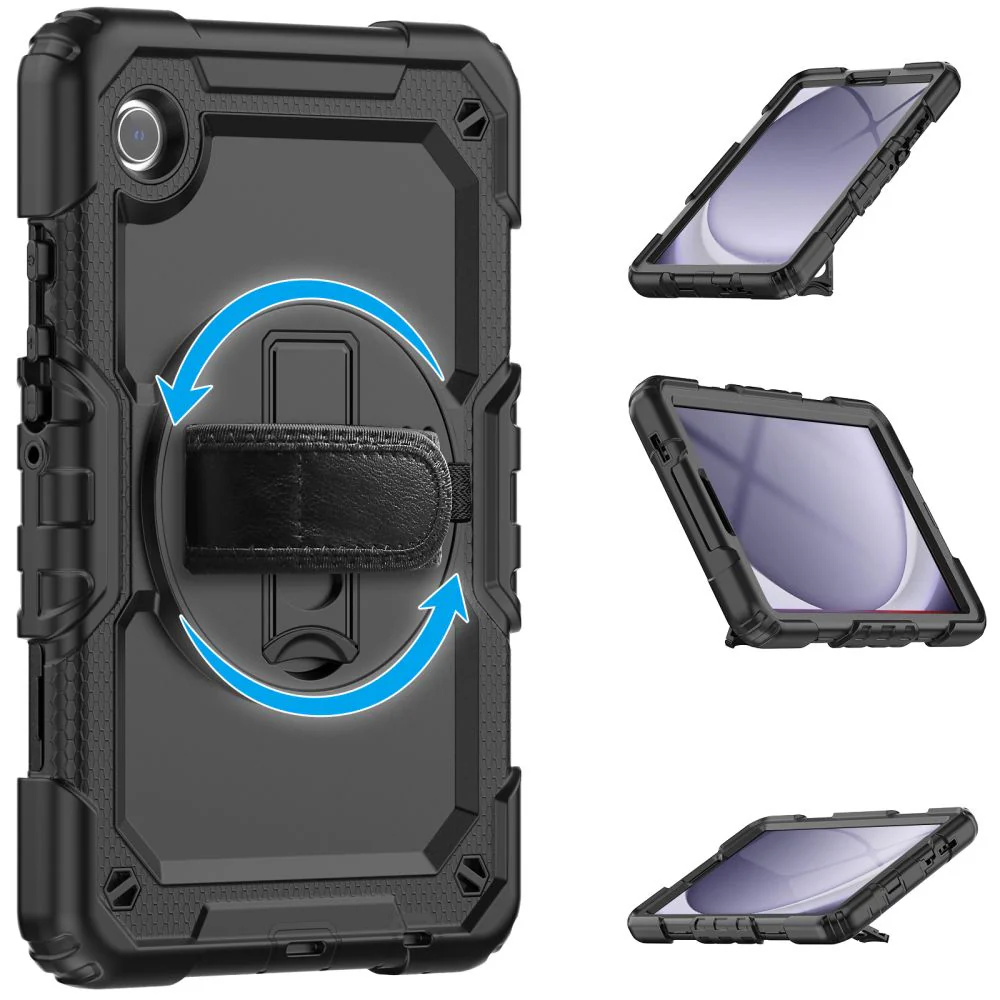 Case for Samsung Galaxy Tab A11+ / Tab A9+, Tech-Protect, Solid360, Black - Image 2