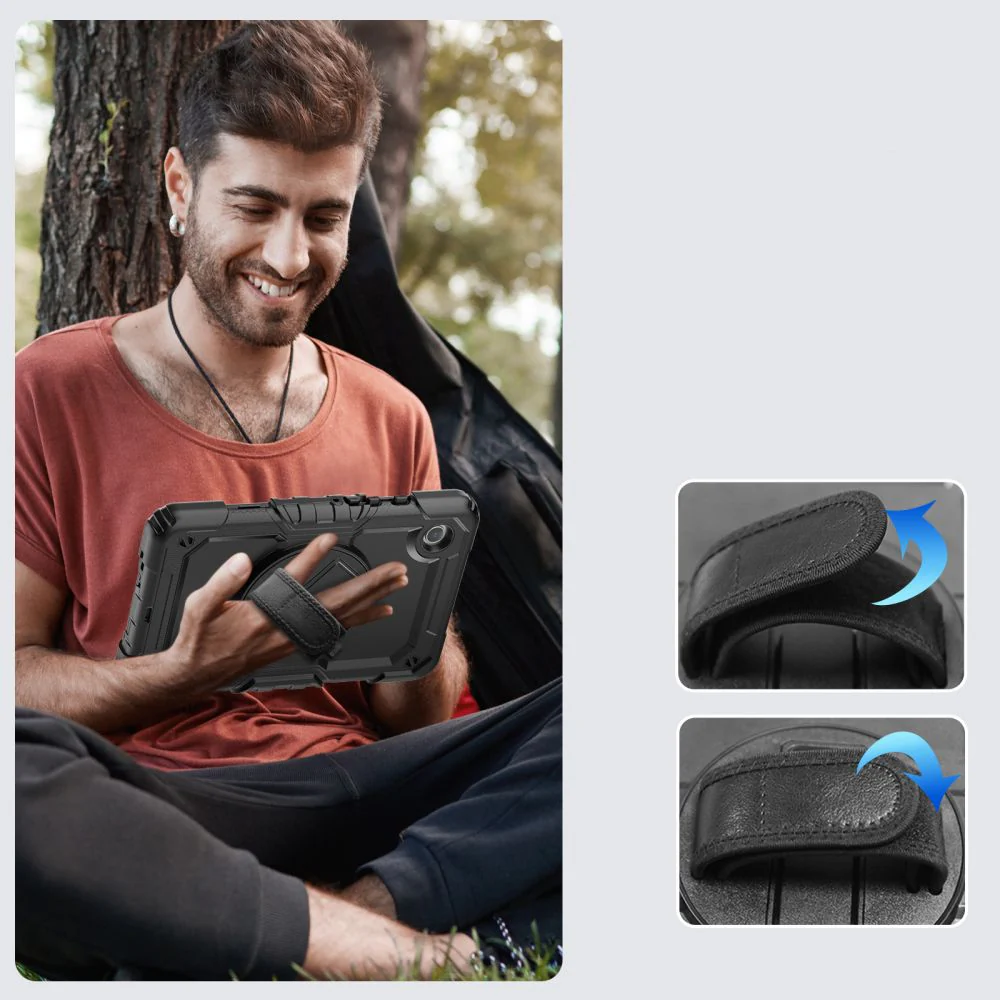 Case for Samsung Galaxy Tab A11+ / Tab A9+, Tech-Protect, Solid360, Black - Image 4
