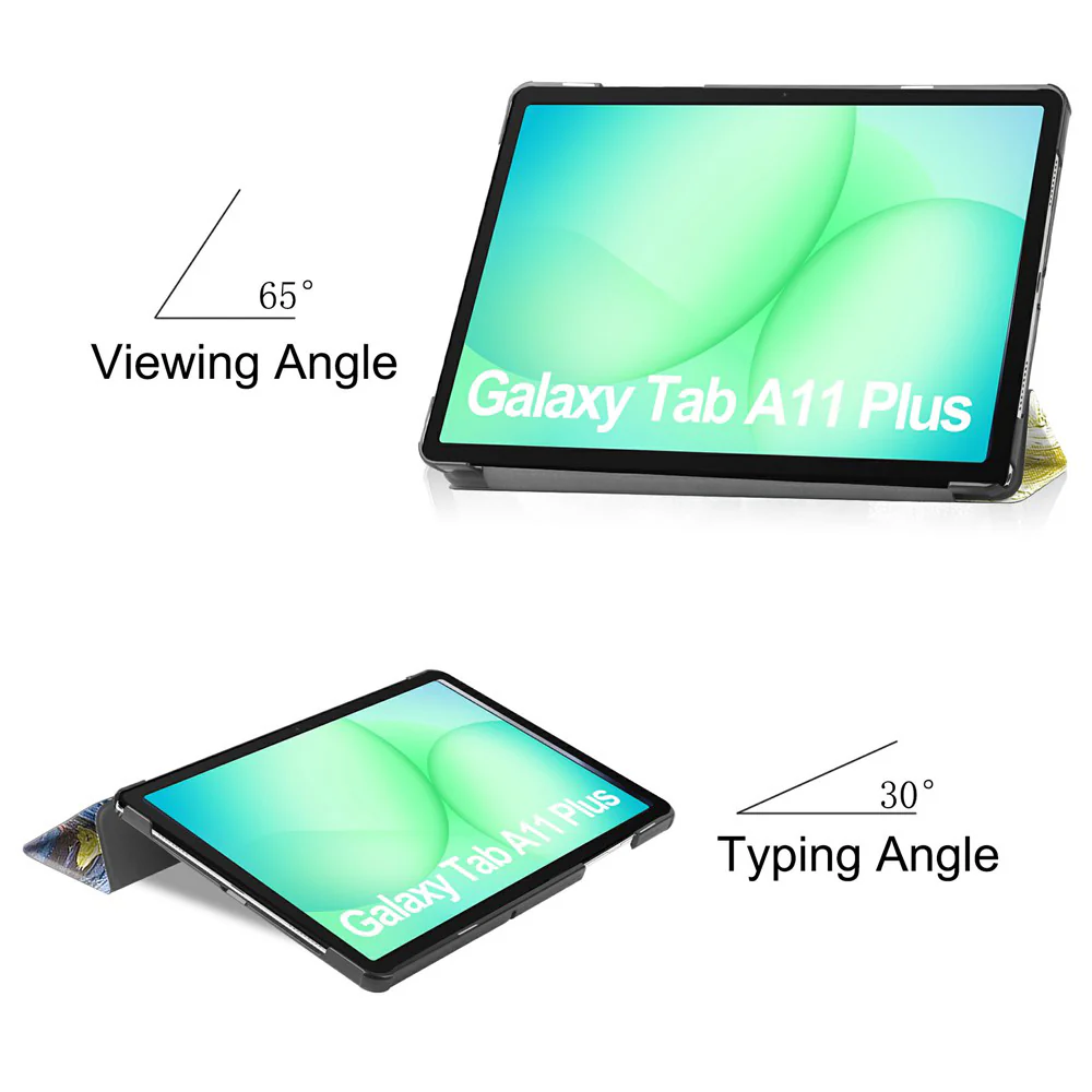 Case for Samsung Galaxy Tab A11+ / Tab A9+, Techsuit, FoldPro Starry Night, Multicolor - Image 4