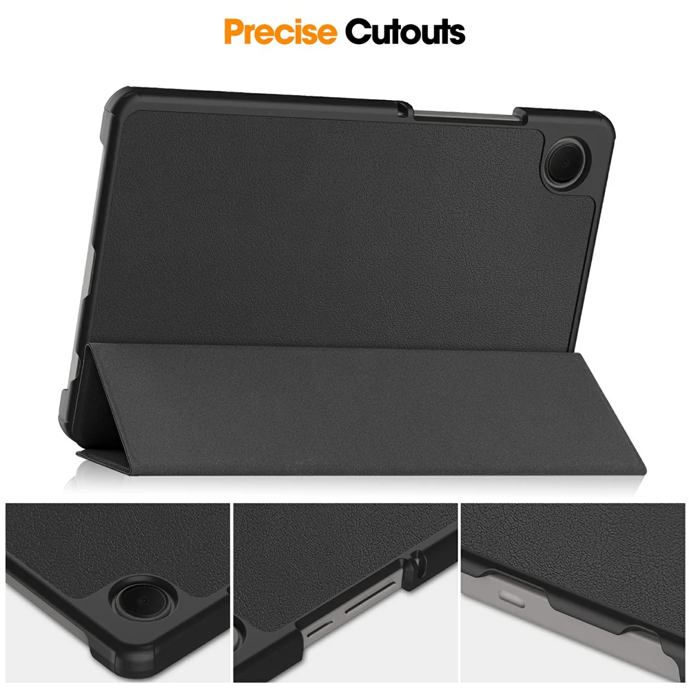Case for Samsung Galaxy Tab A11 / Tab A9, Techsuit, FoldPro New Model, Black - Image 3