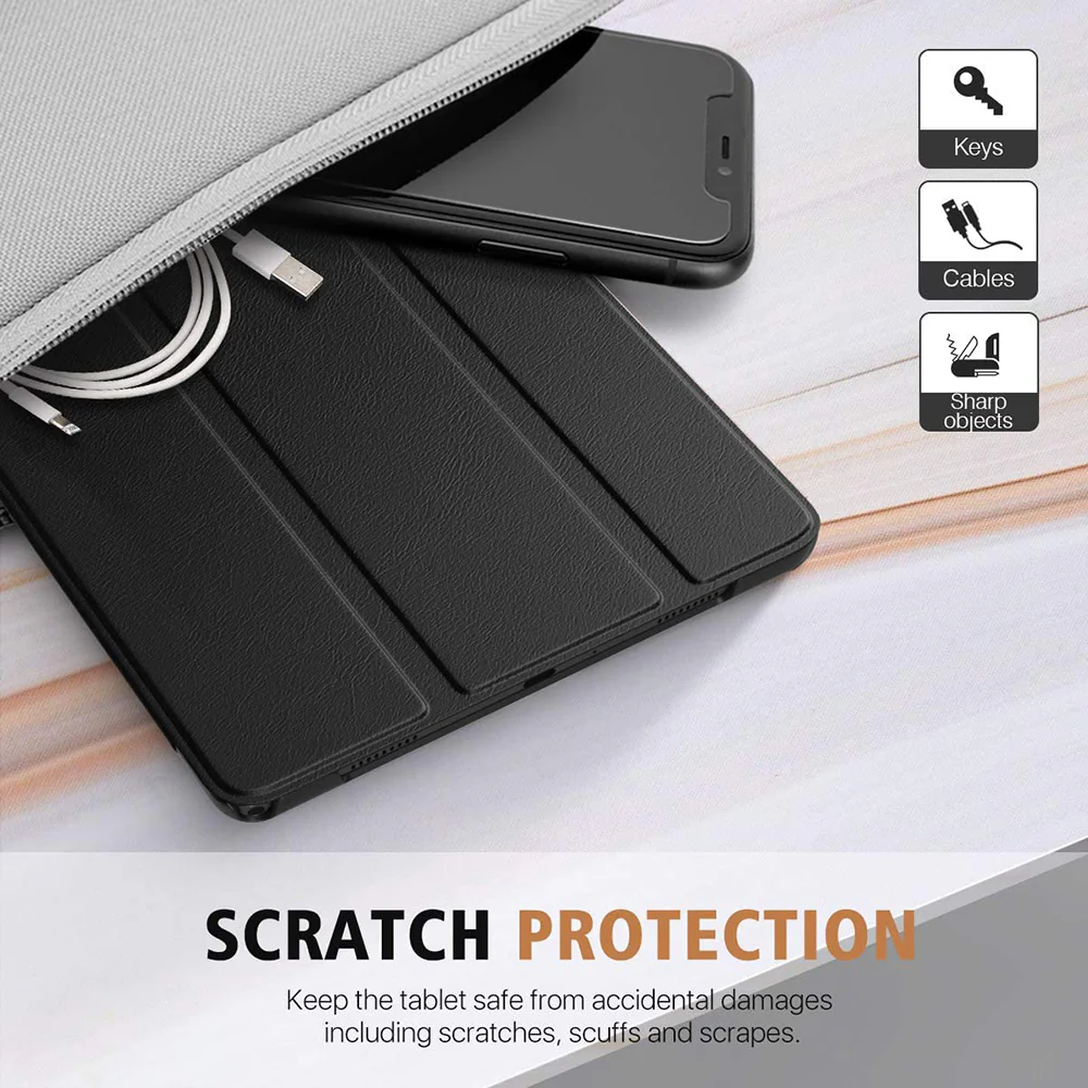 Case for Samsung Galaxy Tab A7 10.4 (2020) / Tab A7 10.4 (2022), Techsuit, FoldPro, Black - Image 6