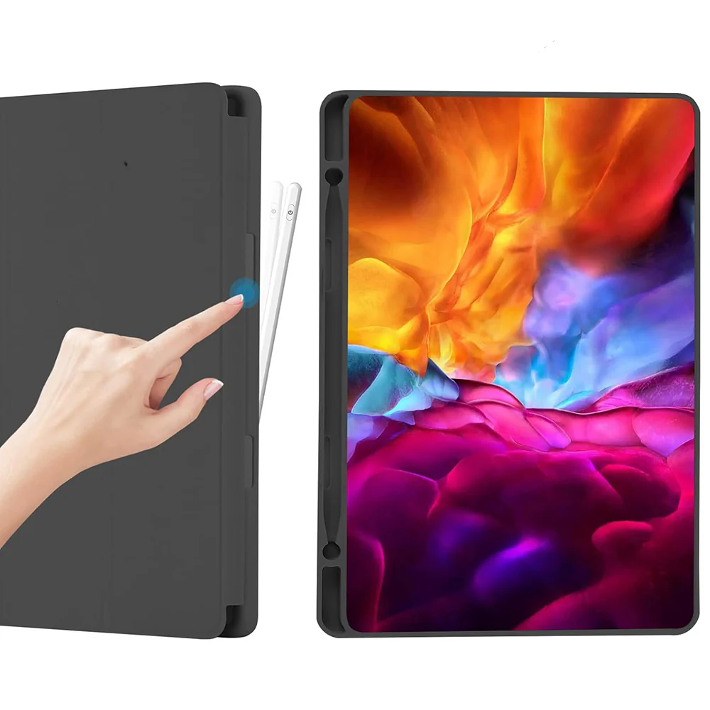 Case for Samsung Galaxy Tab A7 Lite, Techsuit, Flex Trifold, Black - Image 3