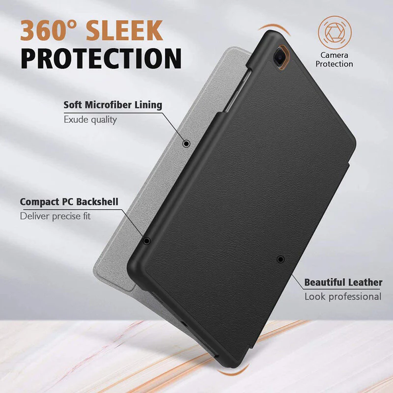 Case for Samsung Galaxy Tab A7 Lite, Techsuit, FoldPro, Black - Image 4