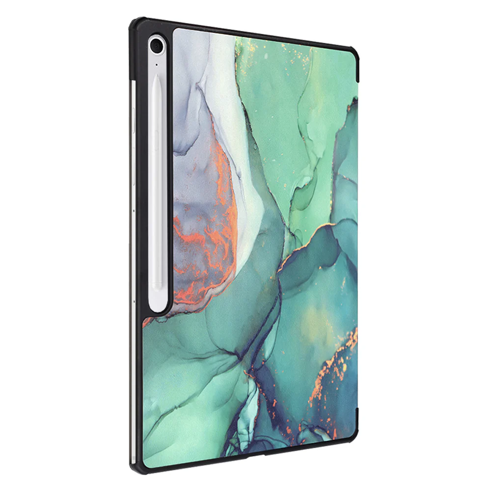 Case for Samsung Galaxy Tab S10 FE+, Techsuit, FoldPro Green Time, Multicolor - Image 3