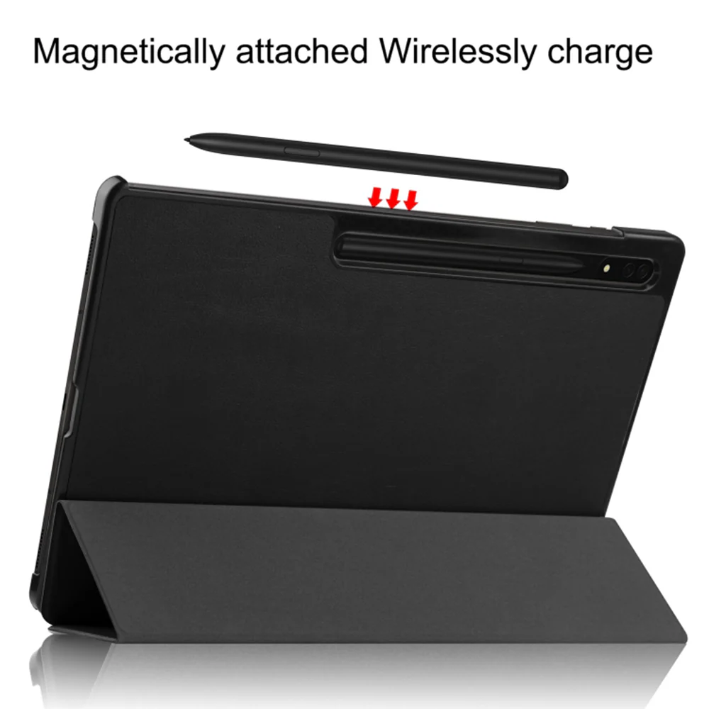 Case for Samsung Galaxy Tab S8 Ultra, Techsuit, FoldPro, Black - Image 5