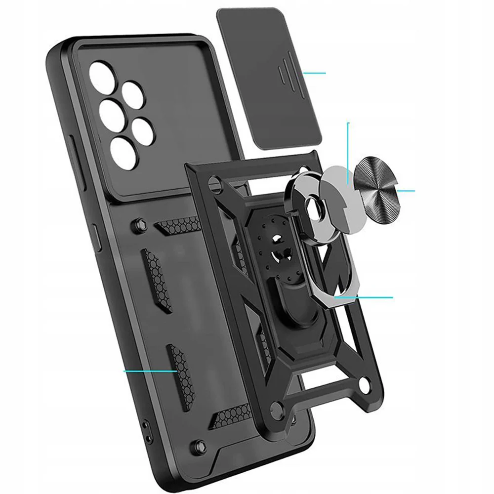 Case for Samsung Galaxy Xcover7 G556, Techsuit, CamShield, Black - Image 6