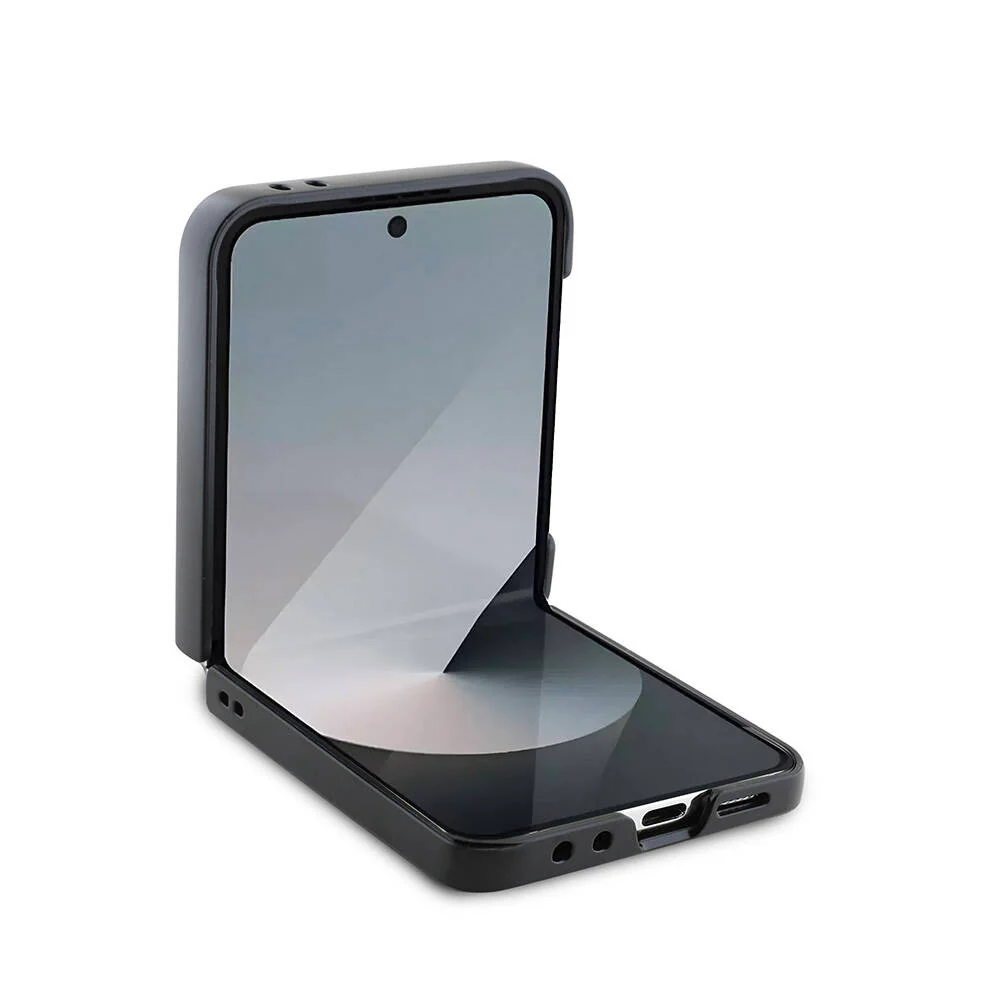 Case for Samsung Galaxy Z Flip7 F766, Guess, 4G Metal Logo, Black - Image 2