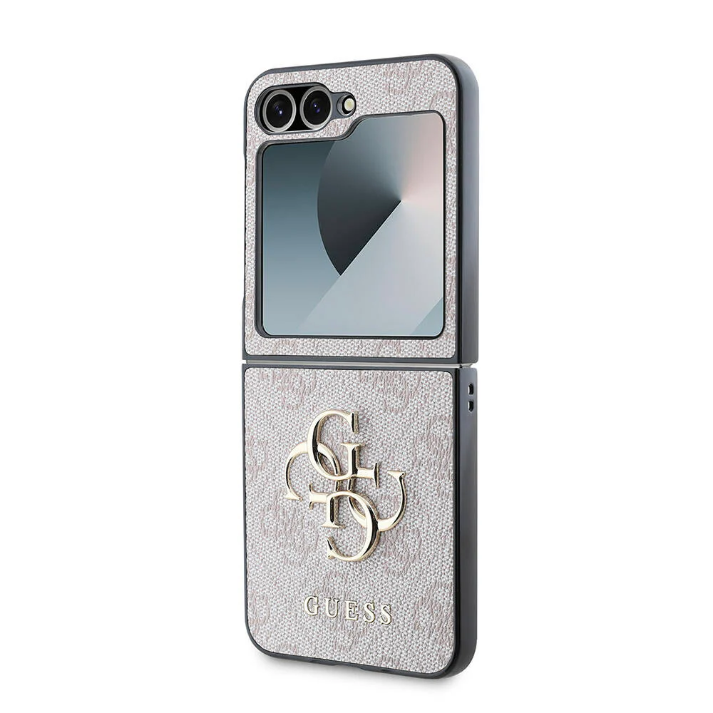 Case for Samsung Galaxy Z Flip7 F766, Guess, 4G Metal Logo, Black - Image 4