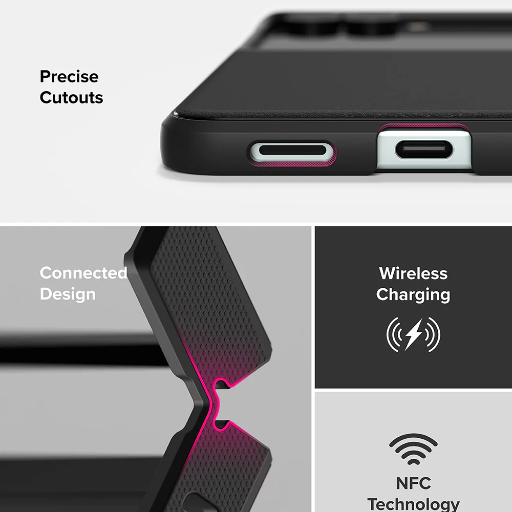 Case for Samsung Galaxy Z Flip7 F766, Ringke, Onyx, Black - Image 6