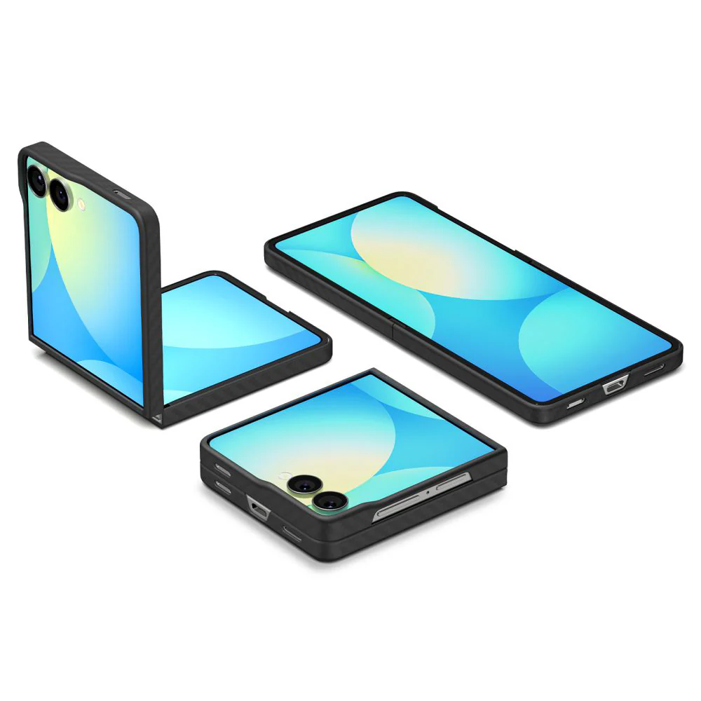 Case for Samsung Galaxy Z Flip7 F766, Spigen, Air Skin, Black ACS09564 - Image 7