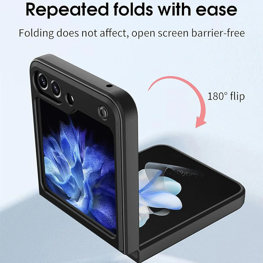 Case for Samsung Galaxy Z Flip7 FE F761 / Z Flip6 F741, Techsuit, CamGuard Pro, Black - Image 6