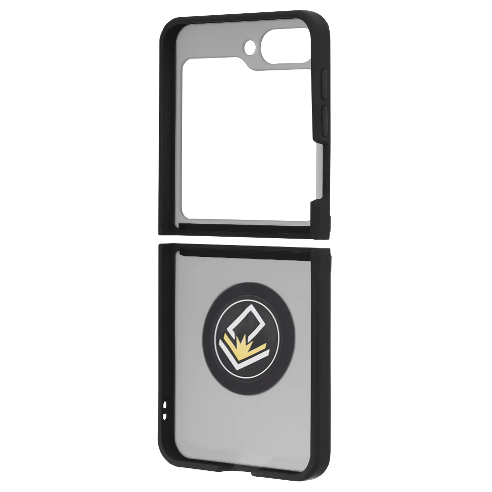 Case for Samsung Galaxy Z Flip7 FE F761 / Z Flip6 F741, Techsuit, Glinth, Black - Image 5