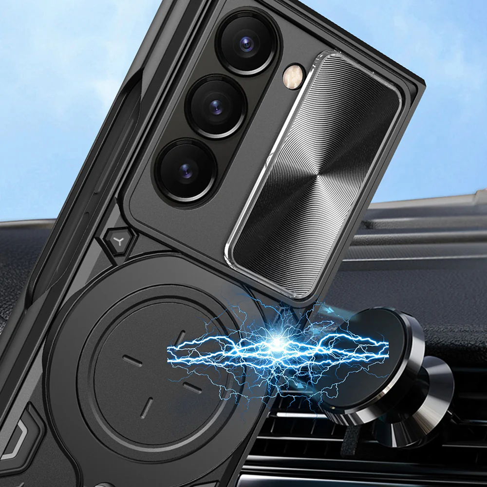 Case for Samsung Galaxy Z Fold5 F946, Techsuit, CamGuard Pro, Black - Image 3