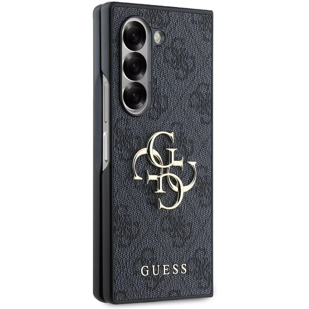 Case for Samsung Galaxy Z Fold6 F956, Guess, 4G Metal Logo, Black - Image 4