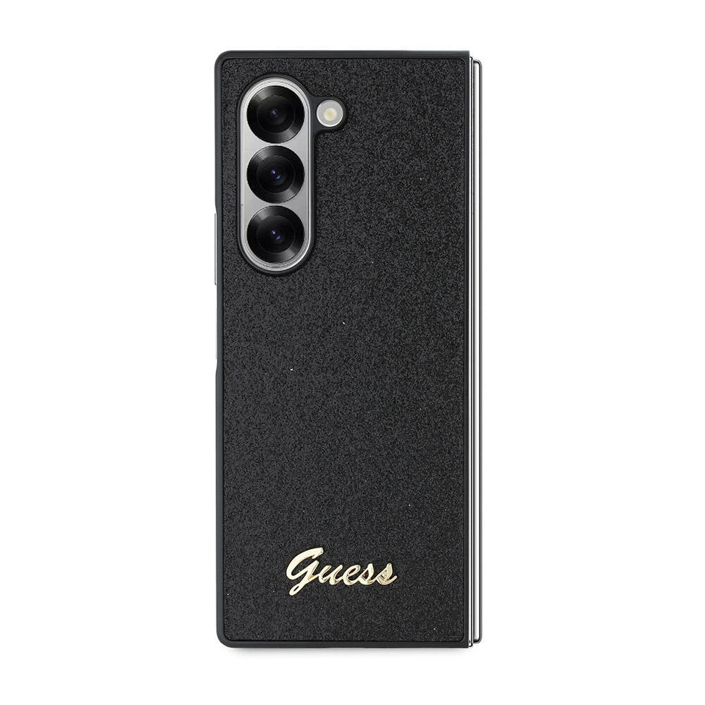Case for Samsung Galaxy Z Fold6 F956, Guess, Glitter Script, Black - Image 2