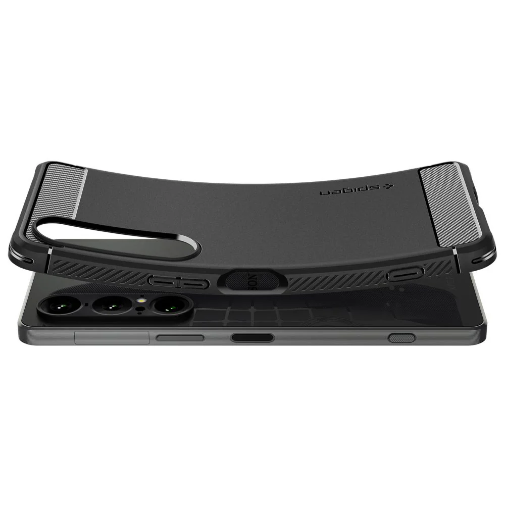 Case for Sony Xperia 1 VII, Spigen, Rugged Armor, Matte Black ACS09591 - Image 4