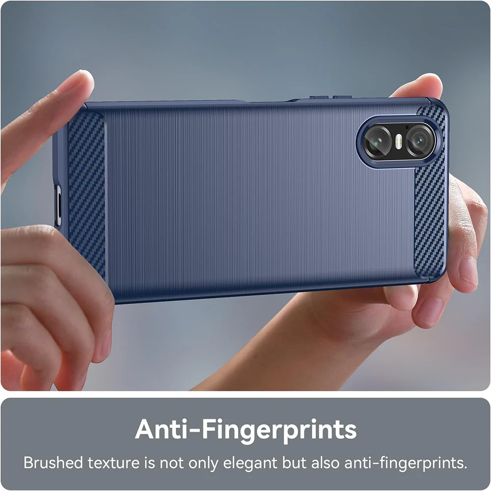 Case for Sony Xperia 10 VI, Techsuit, Carbon, Black - Image 4