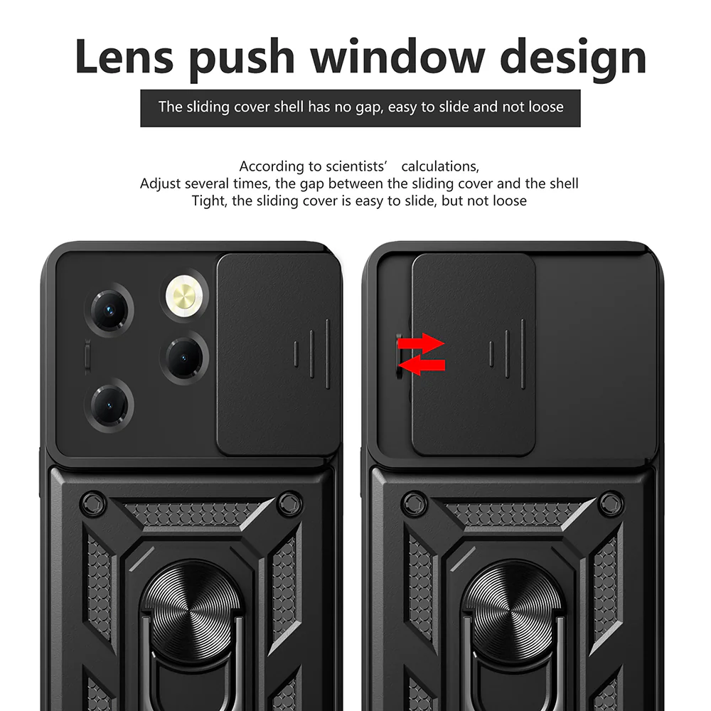 Case for Tecno Spark 20 Pro / Infinix Hot 40 / Hot 40 Pro, Techsuit, CamShield, Blue - Image 2