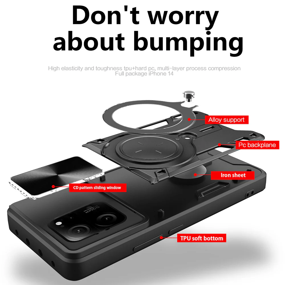 Case for Xiaomi 13T Pro / 13T, Techsuit, CamGuard Pro, Black - Image 2