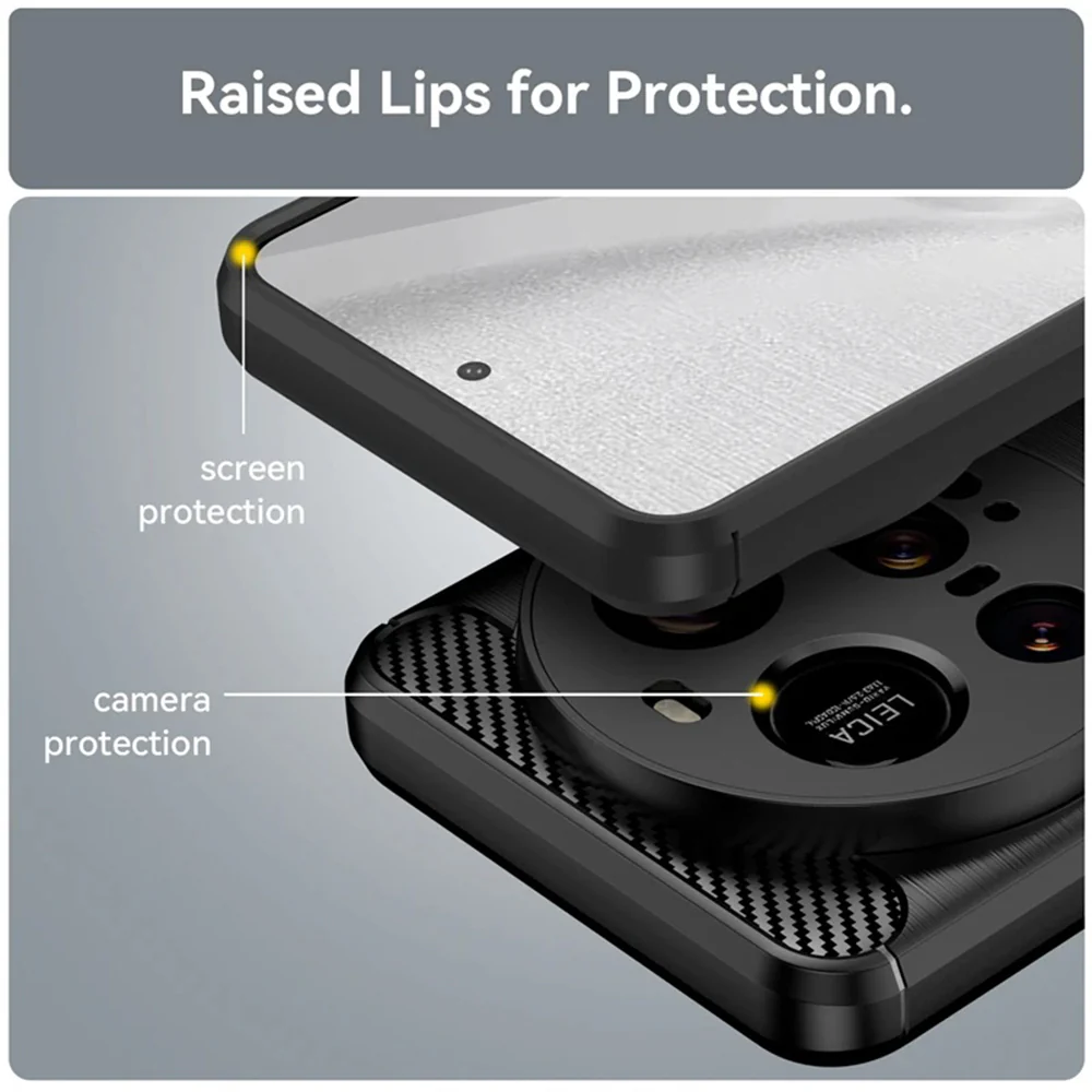 Case for Xiaomi 15 Ultra, Techsuit, Carbon, Black - Image 6