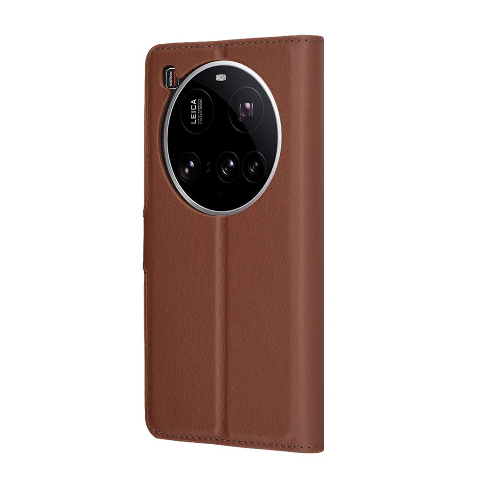 Case for Xiaomi 15 Ultra, Techsuit, Leather Folio, Brown - Image 5