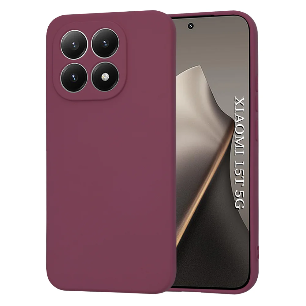 Case for Xiaomi 15T, Techsuit, SoftFlex, Cherry Red