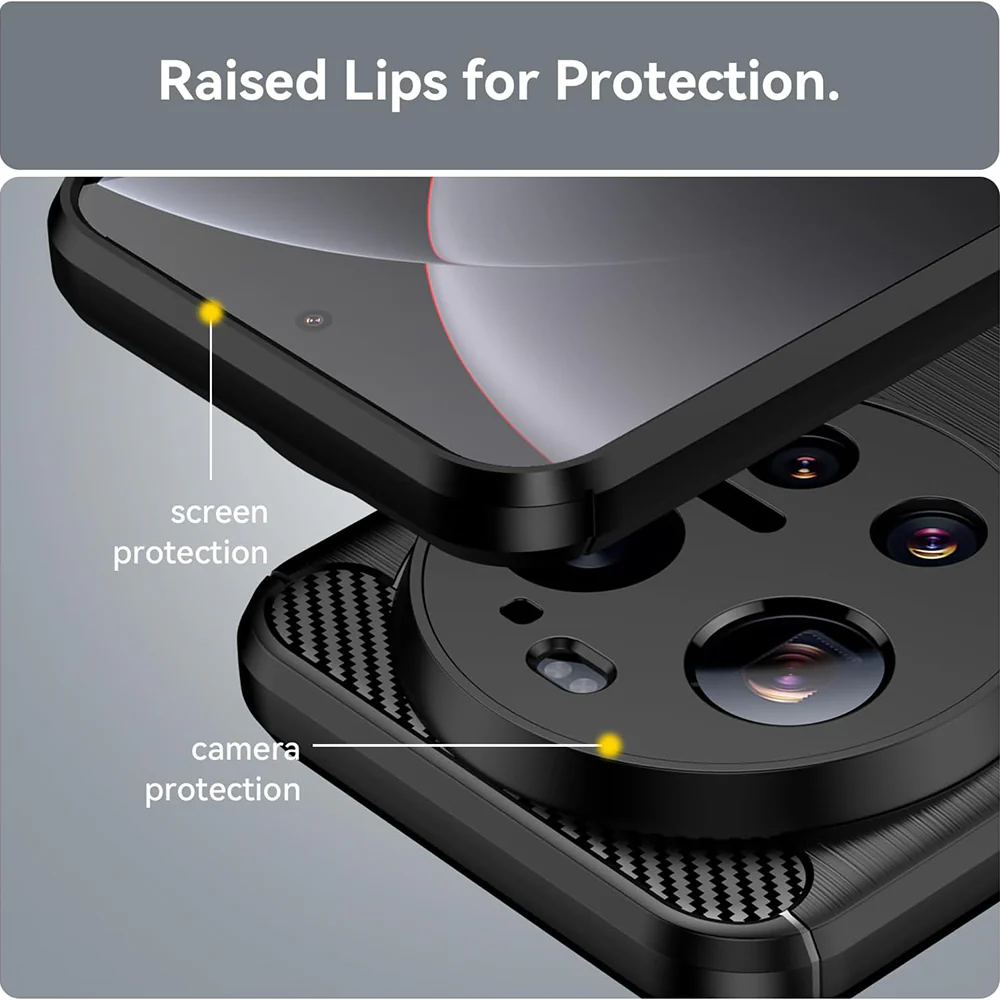 Case for Xiaomi 17 Ultra, Techsuit, Carbon, Blue - Image 4