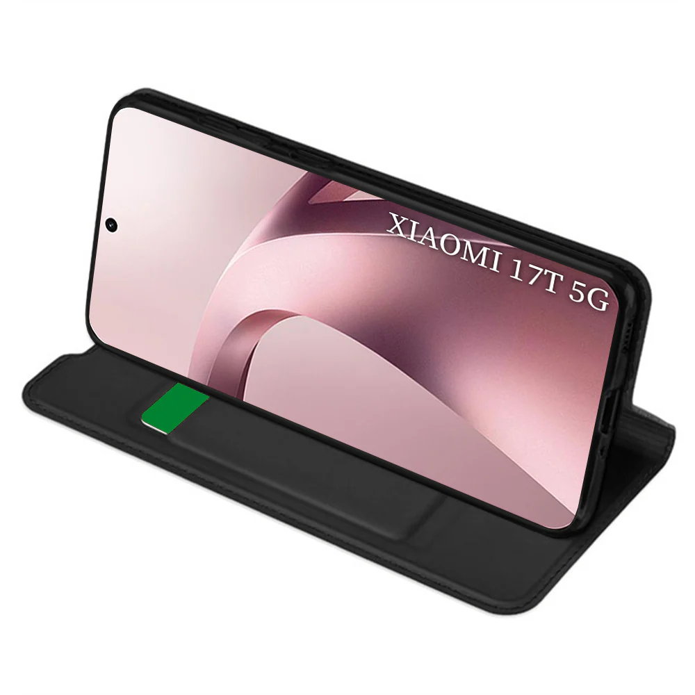 Case for Xiaomi 17T, Techsuit, Magskin Book, Black - Image 2