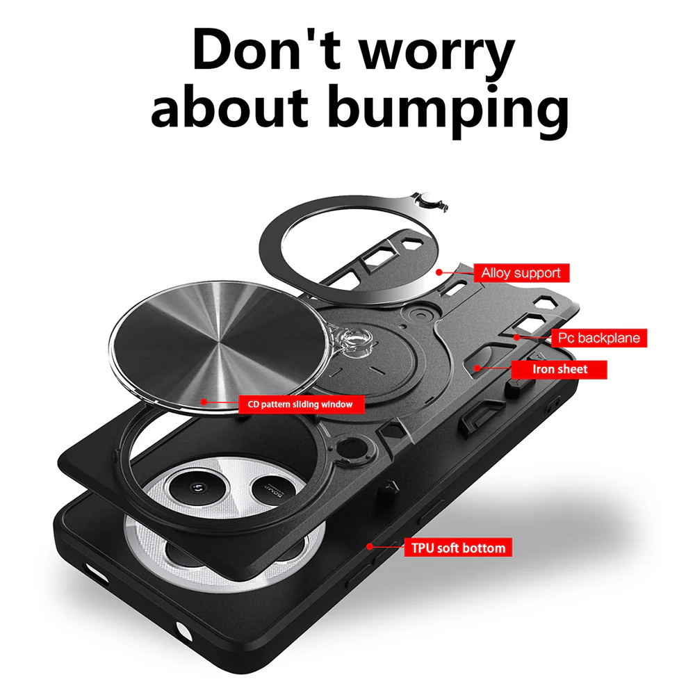 Case for Xiaomi Poco C75 / Redmi 14C, Techsuit, CamGuard Pro, Purple - Image 2