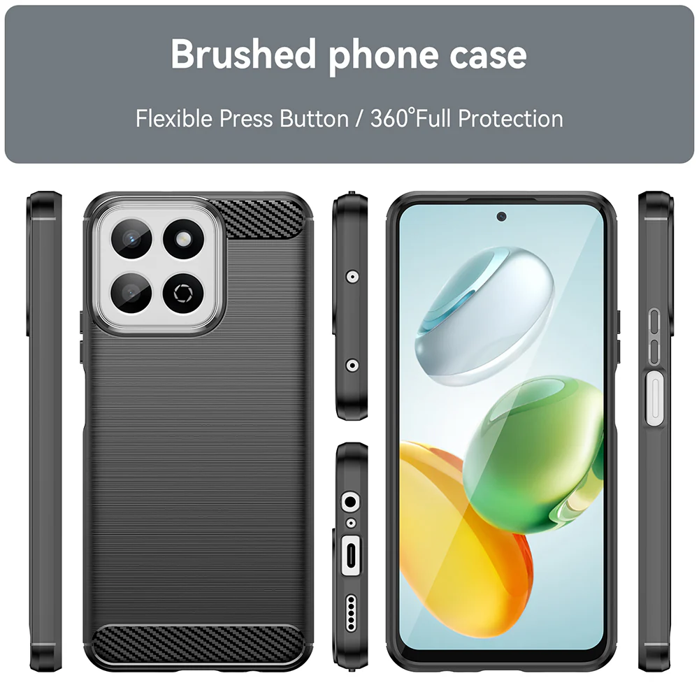 Case for Xiaomi Poco C75 / Redmi 14C, Techsuit, Carbon, Black - Image 7