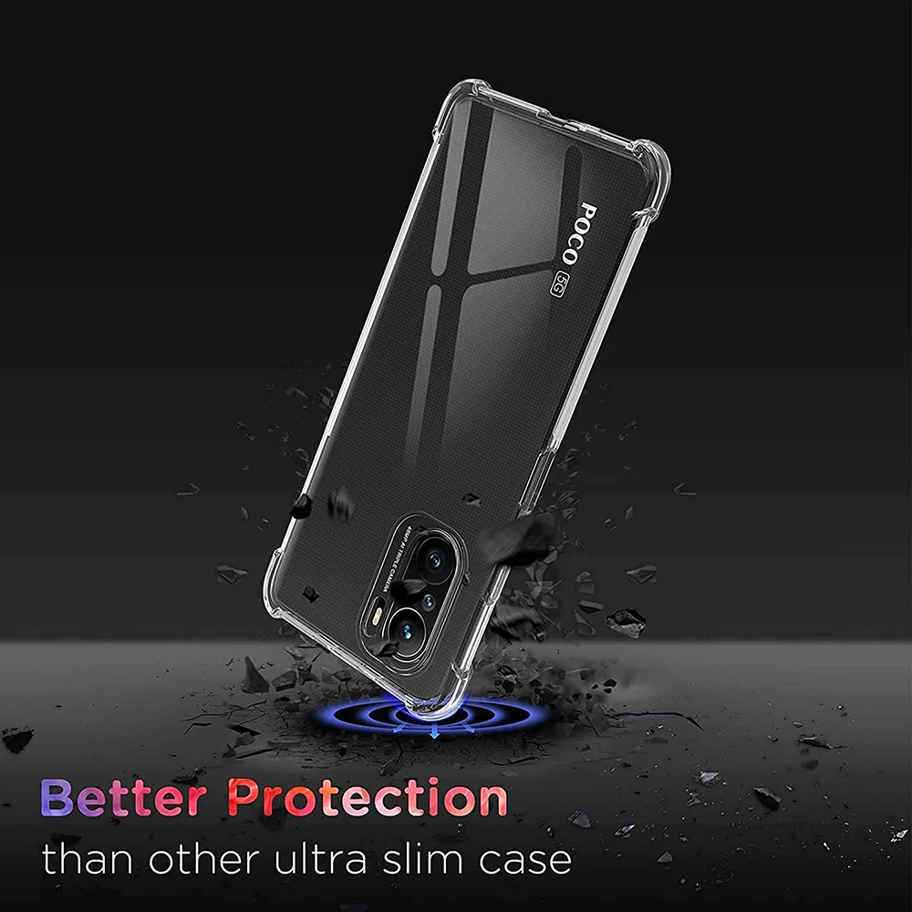 Case for Xiaomi Poco F3 / Mi 11i, Techsuit, Shockproof Clear, Transparent - Image 2