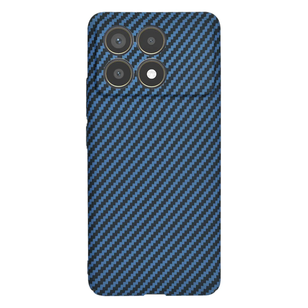 Case for Xiaomi Poco F6 Pro, Techsuit, Carbonite FiberShell, Turquoise - Image 3