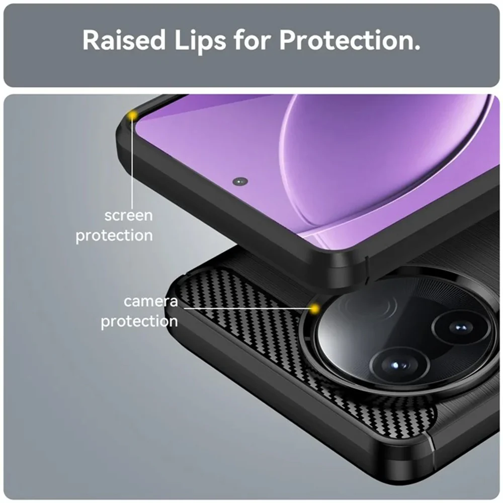 Case for Xiaomi Poco F7 Ultra, Techsuit, Carbon, Black - Image 6
