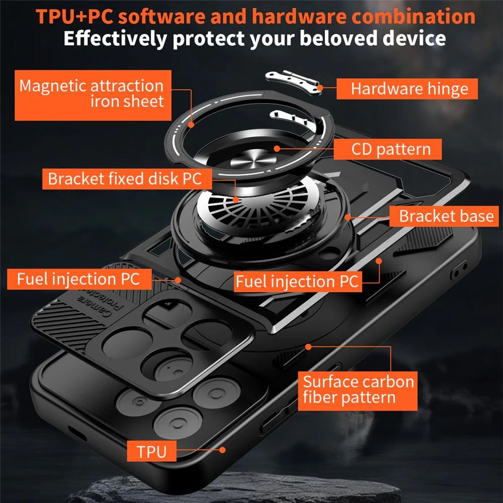 Case for Xiaomi Poco F8 Pro, Techsuit, RuggedCam, Black - Image 6