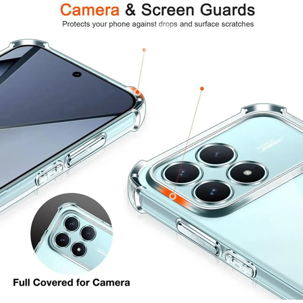 Case for Xiaomi Poco F8 Ultra, Techsuit, Shockproof Clear, Transparent - Image 3
