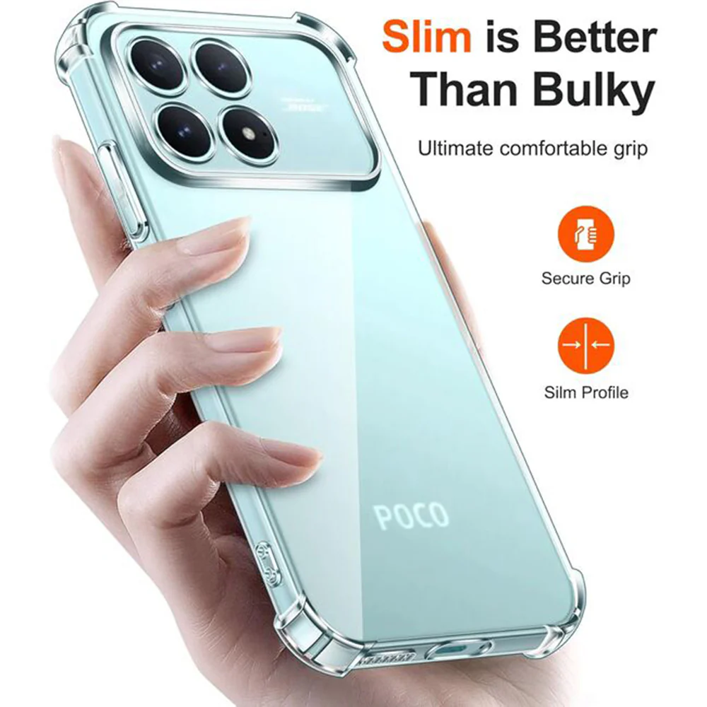 Case for Xiaomi Poco F8 Ultra, Techsuit, Shockproof Clear, Transparent - Image 4