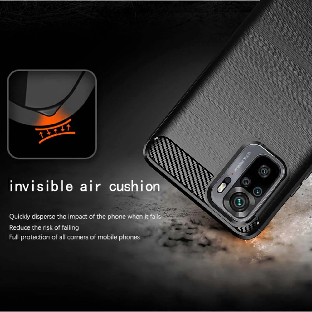 Case for Xiaomi Poco M5s / Redmi Note 10S / Note 10, Techsuit, Carbon, Black - Image 3