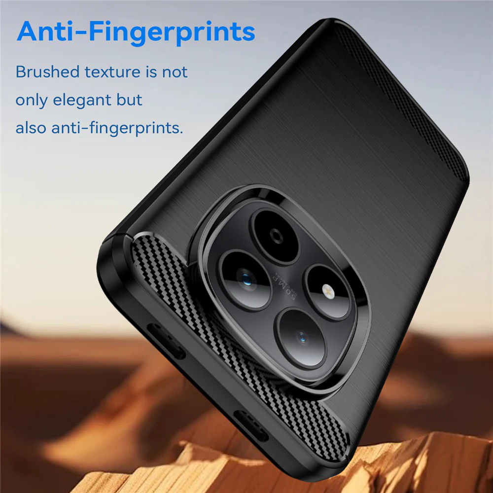 Case for Xiaomi Poco M8 / Redmi Note 15 5G / Note 15 4G, Techsuit, Carbon, Black - Image 3