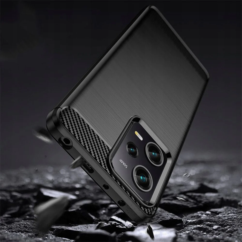 Case for Xiaomi Poco X5 Pro / Redmi Note 12 Pro 5G, Techsuit, Carbon, Black - Image 4