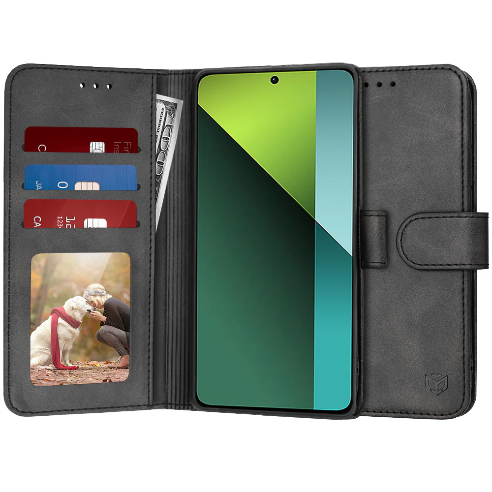 Case for Xiaomi Poco X6 / Note 13 Pro 5G, Techsuit, Diary Book, Black