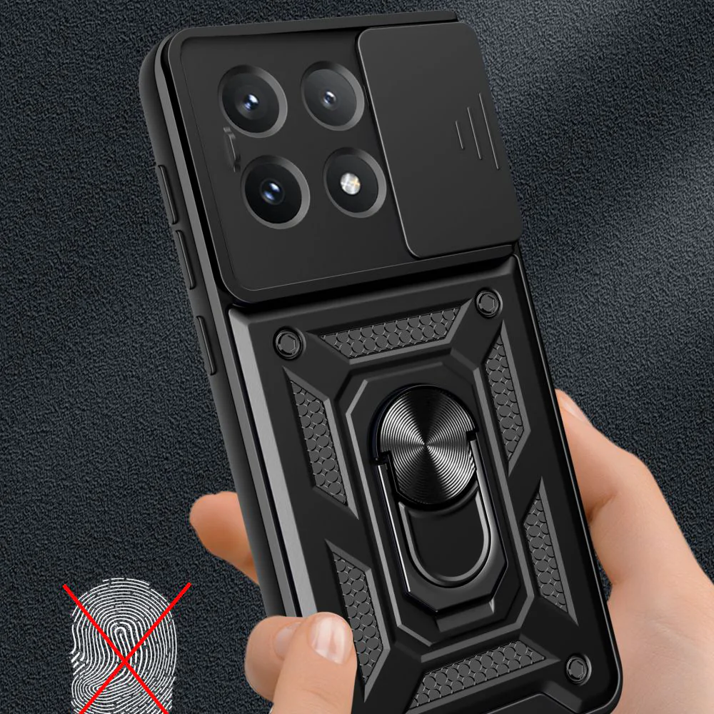 Case for Xiaomi Poco X6 Pro, Techsuit, CamShield, Black - Image 4