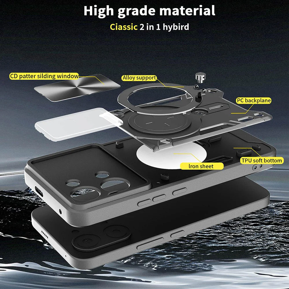 Case for Xiaomi Poco X8 Pro Max, Techsuit, CamGuard Pro, Black - Image 4