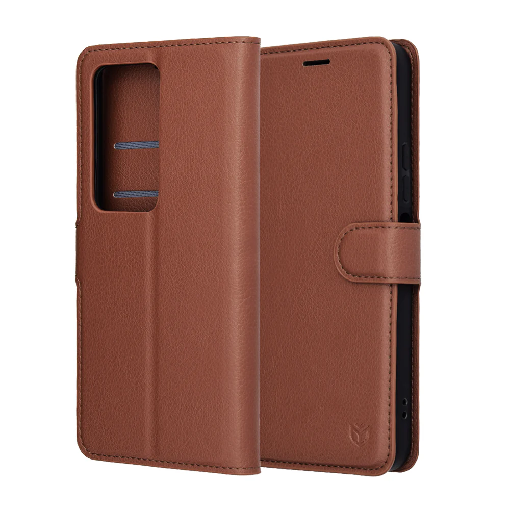 Case for Xiaomi Redmi 15 5G / 15 4G, Techsuit, Leather Folio, Brown - Image 6