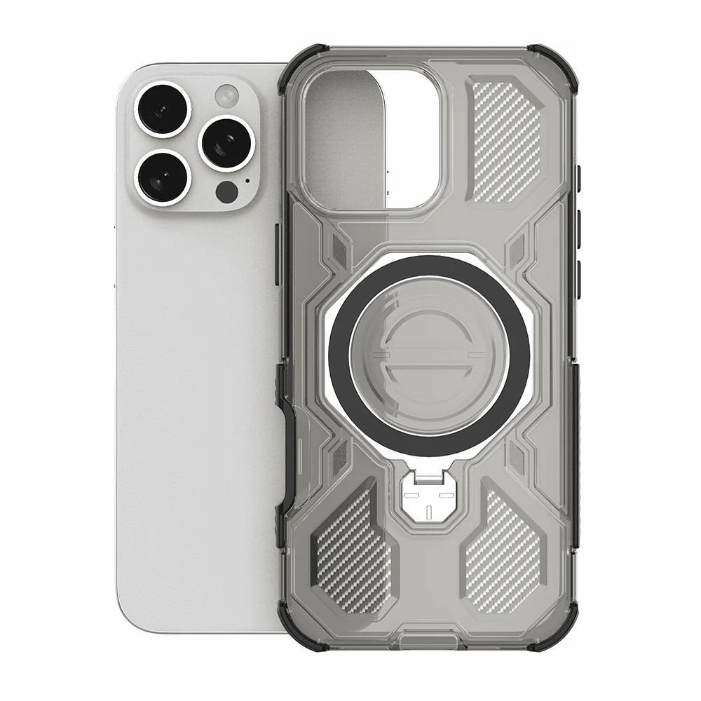 Case for Xiaomi Redmi 15C 5G / 15C 4G, Techsuit, Carbon Shield Pro, Smoke