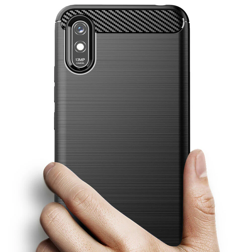 Case for Xiaomi Redmi 9AT / 9A, Techsuit, Carbon, Black - Image 3