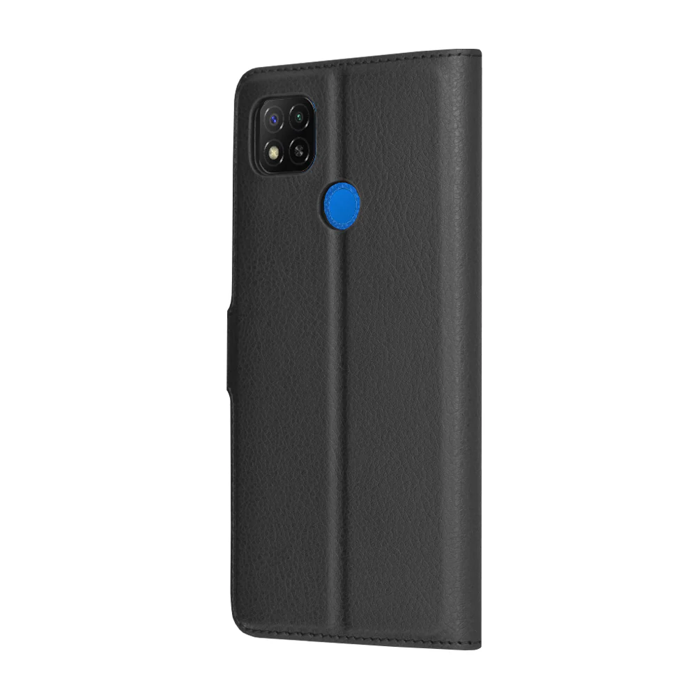 Case for Xiaomi Redmi 9C NFC / 9C, Techsuit, Leather Folio, Black - Image 5