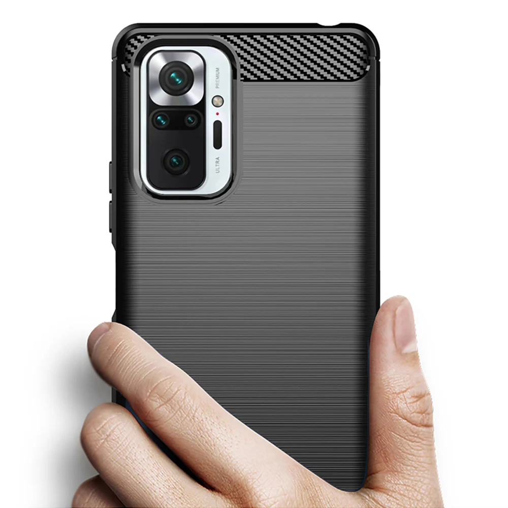 Case for Xiaomi Redmi Note 10 Pro Max / Note 10 Pro, Techsuit, Carbon, Black - Image 2