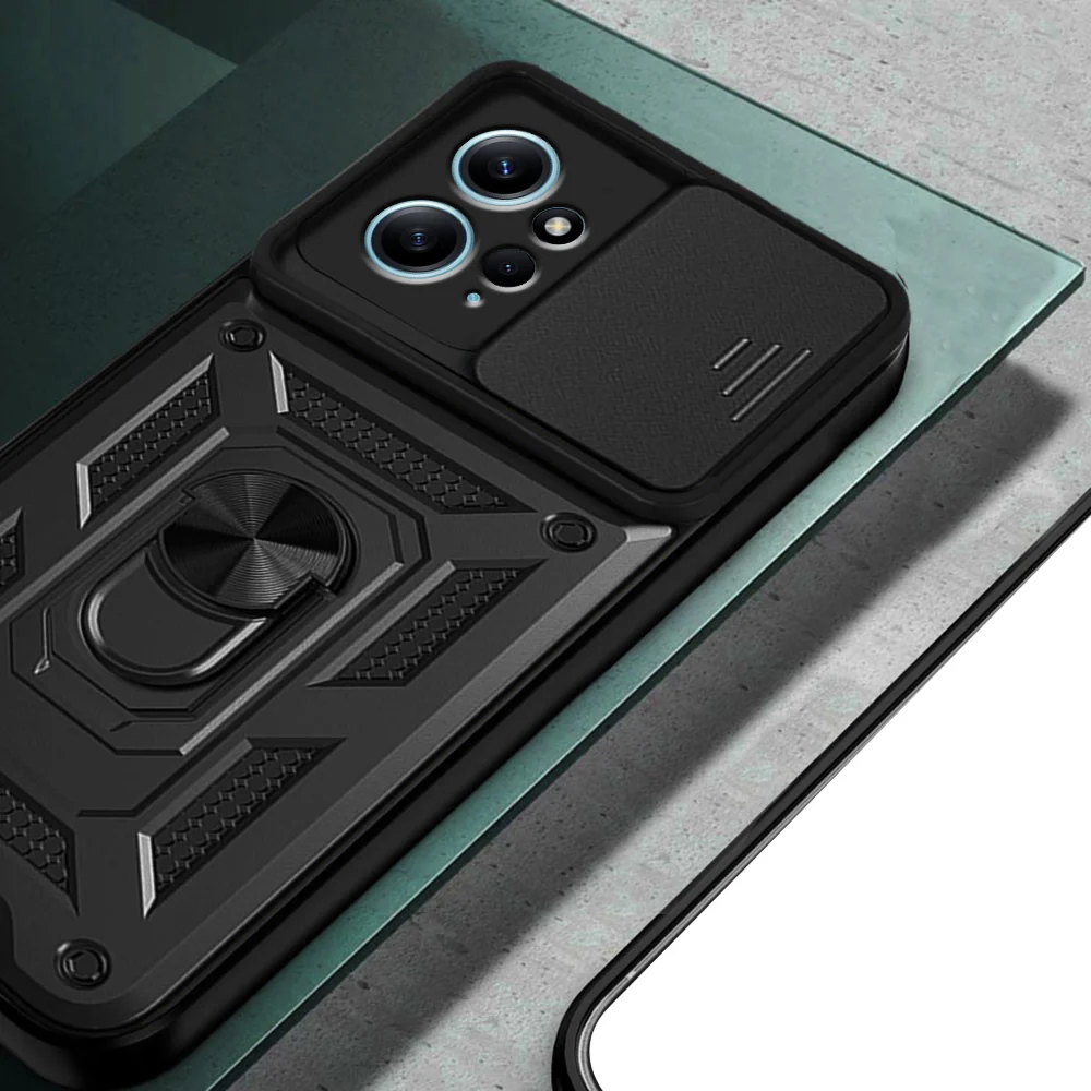 Case for Xiaomi Redmi Note 12 4G, Techsuit, CamShield, Black - Image 2