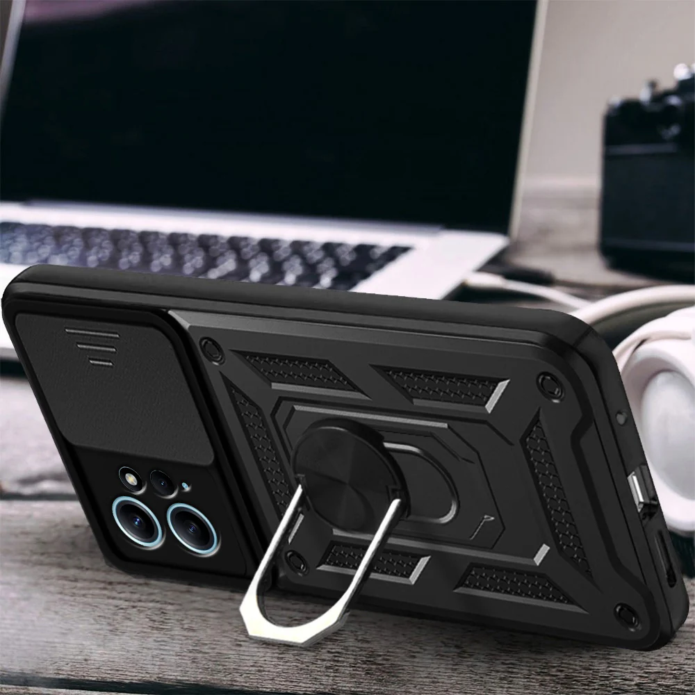Case for Xiaomi Redmi Note 12 4G, Techsuit, CamShield, Black - Image 4