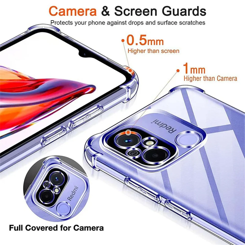 Case for Xiaomi Redmi Note 12 Pro 4G / Note 11 Pro 5G / Note 11 Pro, Techsuit, Shockproof Clear, Transparent - Image 3